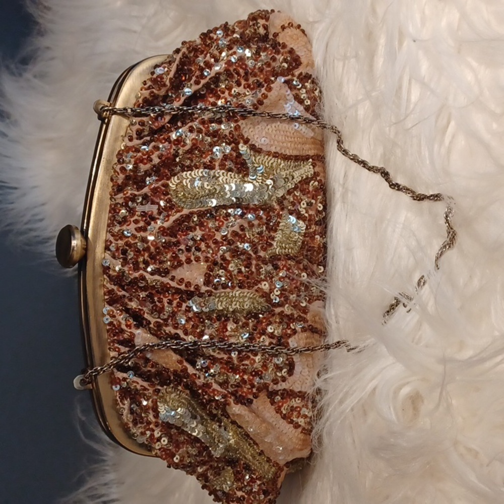 SANTI sequined night out purse